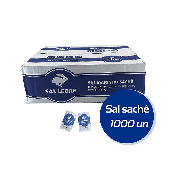 SACHE DE SAL LEBRE C/1000 UNIDADES