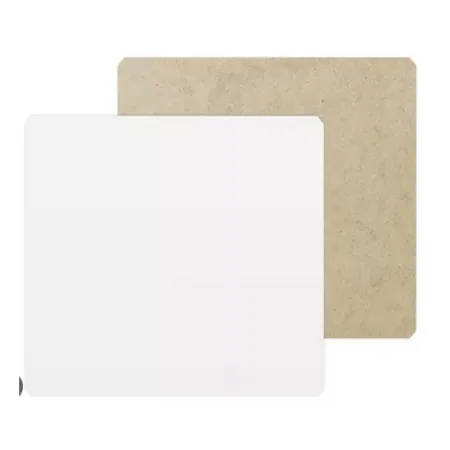 CAKE BOARD QUADRADO EM MDF BRANCO 25X25