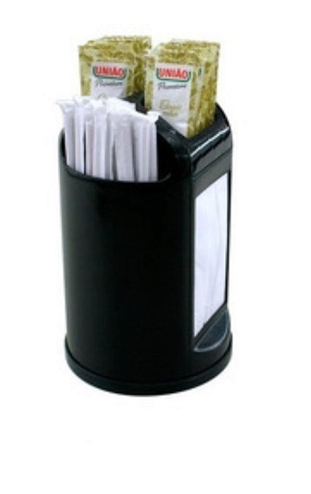 PORTA GUARDANAPO TRI-COMPACT PRETO