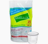 KIT POTE COM SOBRETAMPA 140ML COM 24 UNIDADES