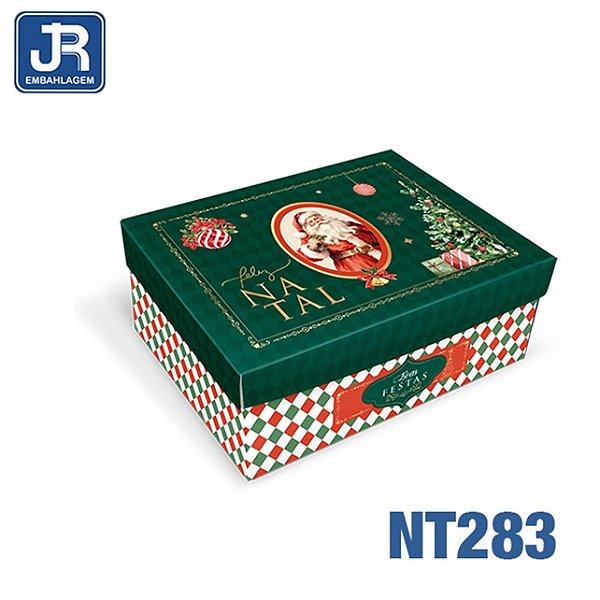 CAIXA RETANGULAR NATAL 23X16X9CM NT283