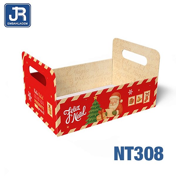 CAIXOTE G 25X18,5X9,5CM FELIZ NATAL