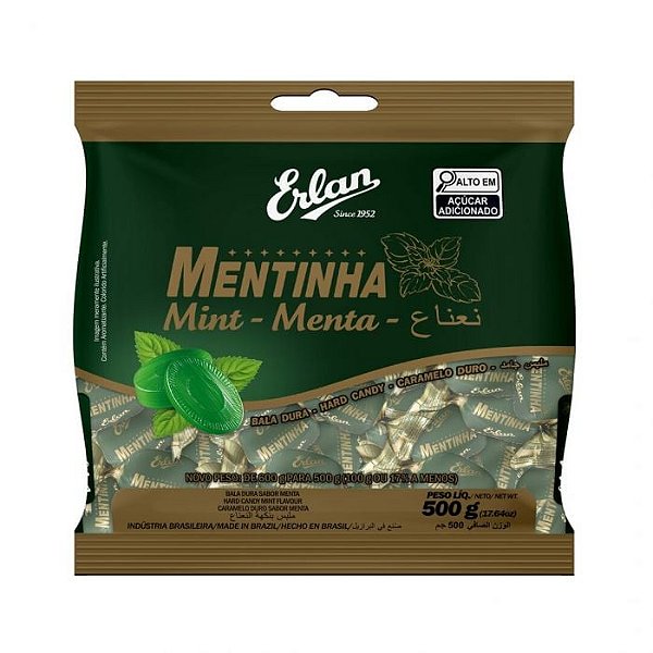 BALA DURA MENTINHA 500GR