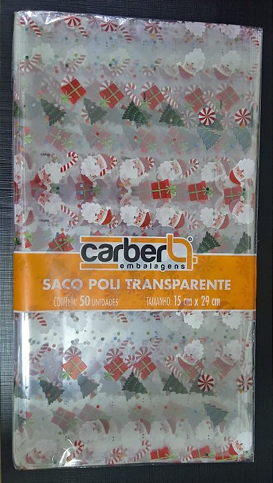 SACO TRANSP MOMENTOS MAGICOS NATAL 15X29 C/50 UND