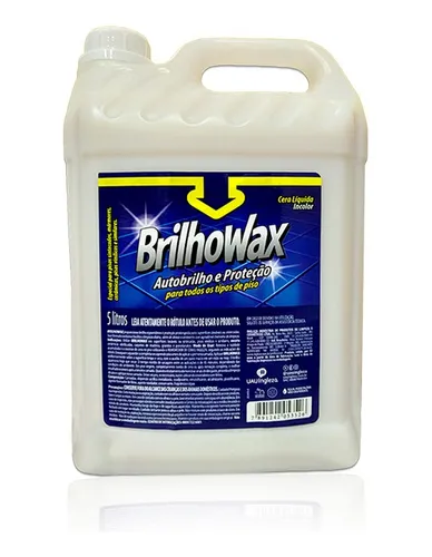 CERA AUTO BRILHO INCOLOR BRILHOWAX 5 LITROS