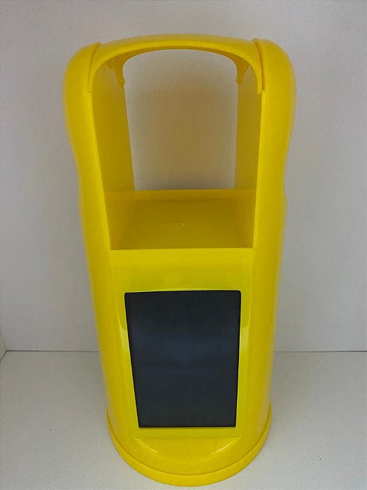 PORTA GUARDANAPO E CANUDO BI-UTIL COR AMARELO