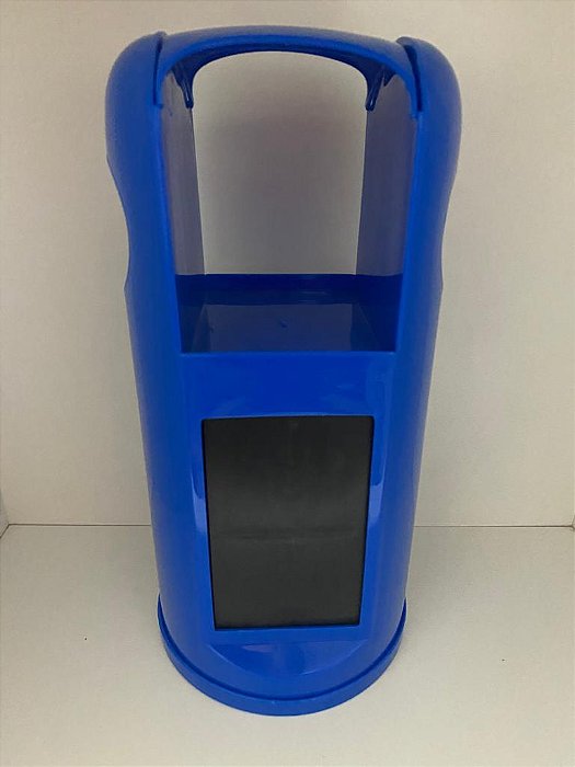 PORTA GUARDANAPO / CANUDO BI-UTIL COR AZUL