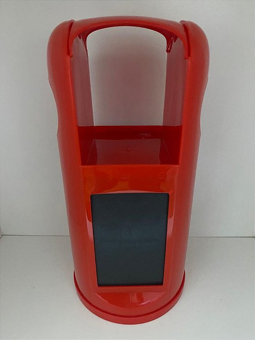 PORTA GUARDANAPO CANUDO BI-UTIL COR VERMELHO