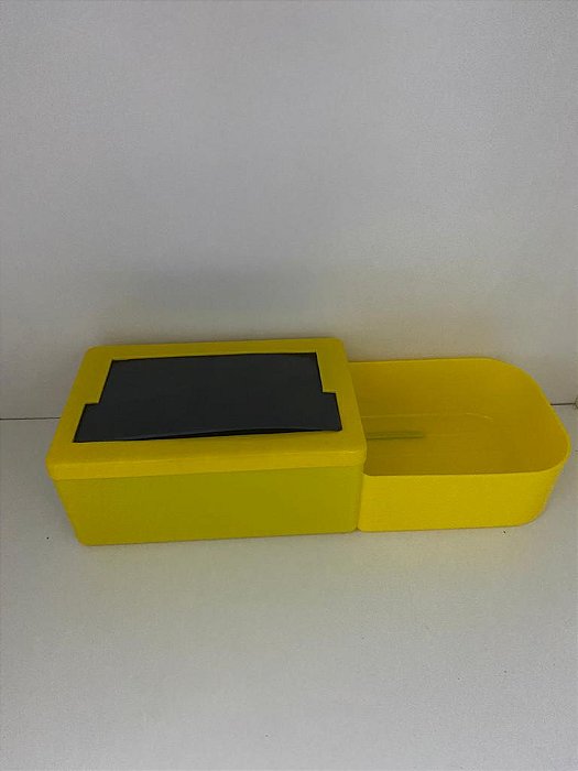 GALHETEIRO COM PORTA GUARDANAPO AMARELO