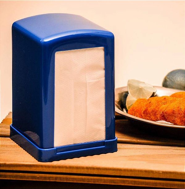 PORTA GUARDANAPO SNACK AZUL