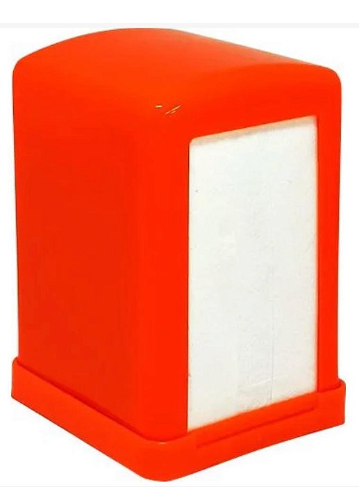 PORTA GUARDANAPO SNACK LARANJA