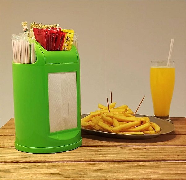 PORTA GUARDANAPO TRI-COMPACT VERDE