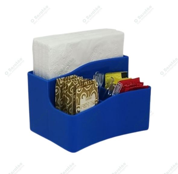 PORTA GUARDANAPO MULTI USO AZUL