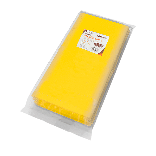 PANO MICROFIBRA AMARELO 40X40CM UND