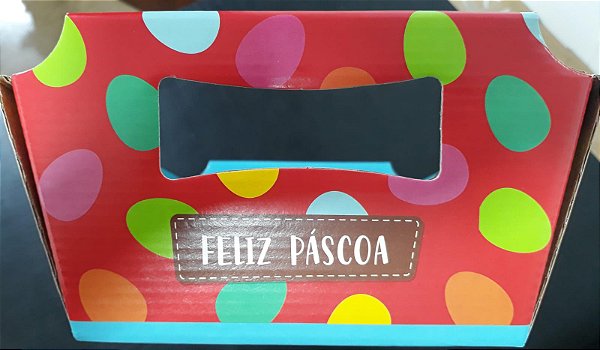 CESTA DE PASCOA CHOCOMUNDO MG 27X18,5X9,5CM UND