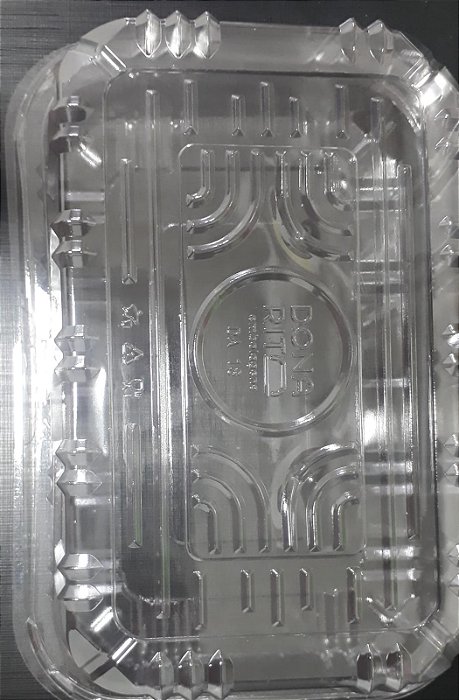 DA 18 POTE RETANGULAR COM TAMPA ARTICULADA P/DOCES SALGADOS C/100