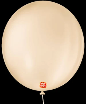 BALAO LISO 11 REDONDO BEGE PCT C/25 UNIDADES