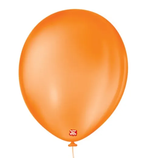 BALAO LISO 11 REDONDO LARANJA MANDARIM C/25 UNIDADES