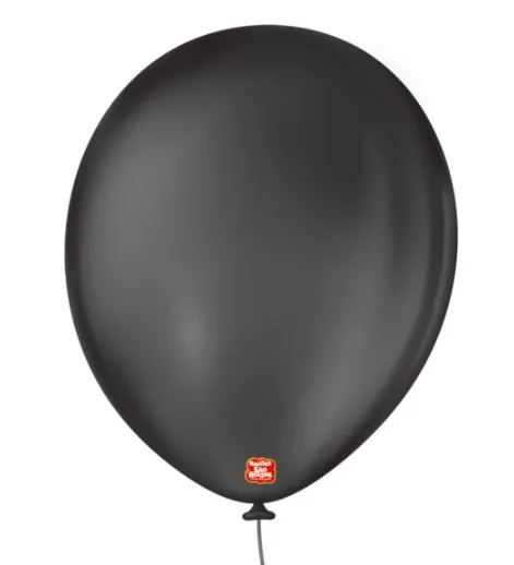 BALAO LISO 11 REDONDO PRETO EBANO C/25 UNIDADES
