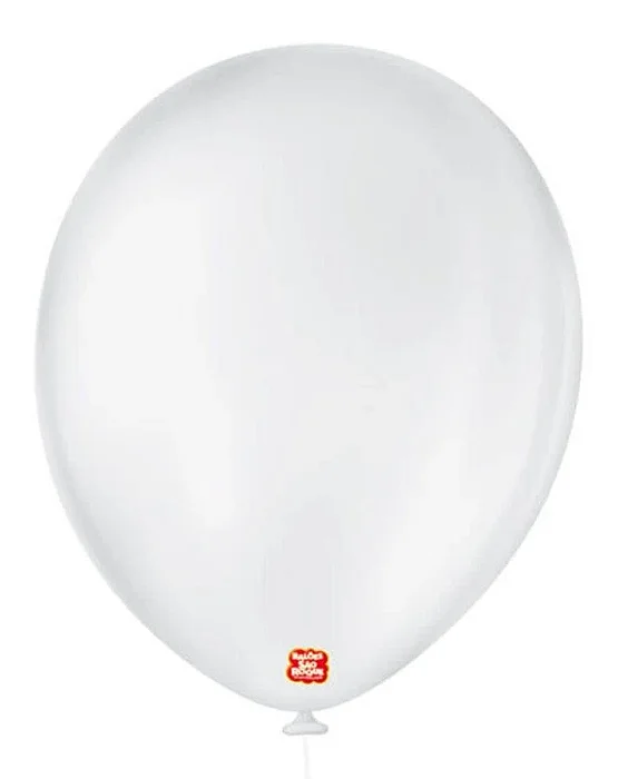 BALAO LISO 11 REDONDO BRANCO POLAR C/25 UNIDADES