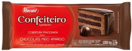CHOCOLATE CONFEITEIRO MEIO AMARGO BARRA 1,010 KG