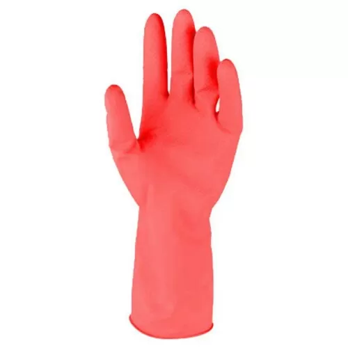 LUVA LATEX P LIMPEZA PESADA VERMELHA 1 PAR