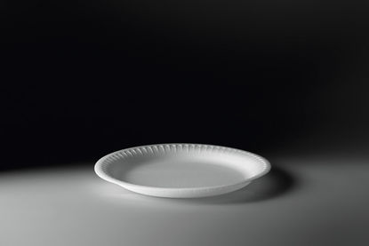 PRATO ISOPOR 26CM RASO C/25