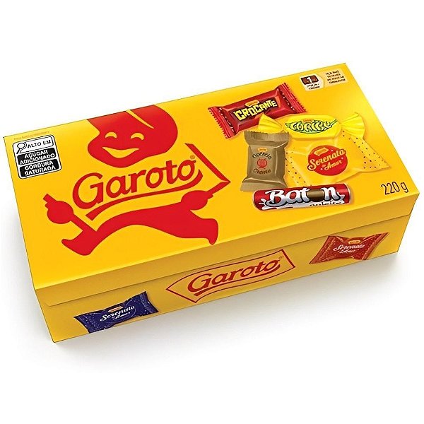 CAIXA BOMBOM GAROTO SORTIDO 220G