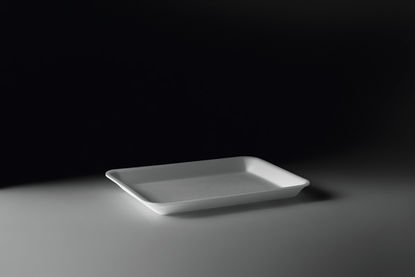 BANDEJA ISOPOR CRL003 RASA BRANCA C/100 UND