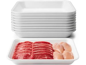 BANDEJA ISOPOR CFL001 BRANCA C/100 UND