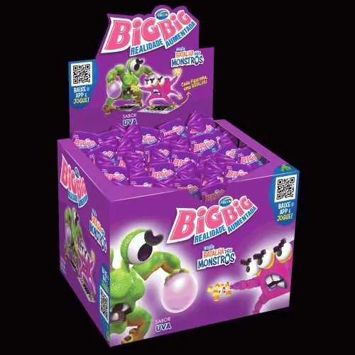 CHICLETE BIG BIG UVA 315G CX C/90 UND