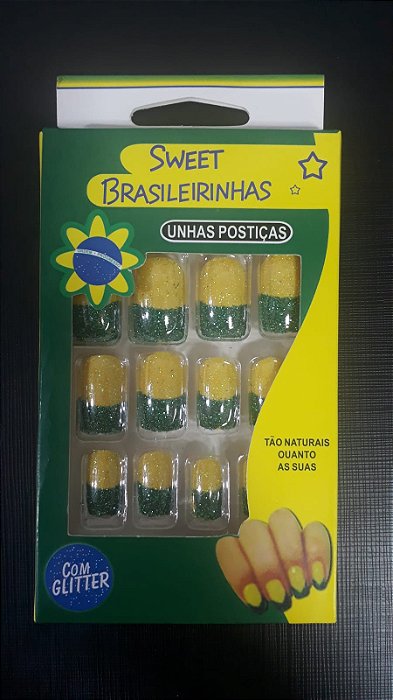 UNHAS POSTIÇAS BRASIL C/12 UND