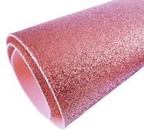 PLACA DE EVA GLITTER 40X48 ROSA UND