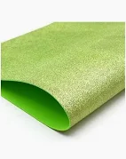 PLACA EVA GLITTER 40X60 VERDE CLARO UND