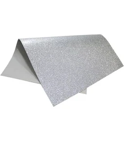 PLACA DE EVA GLITTER 40X60 PRATA UND
