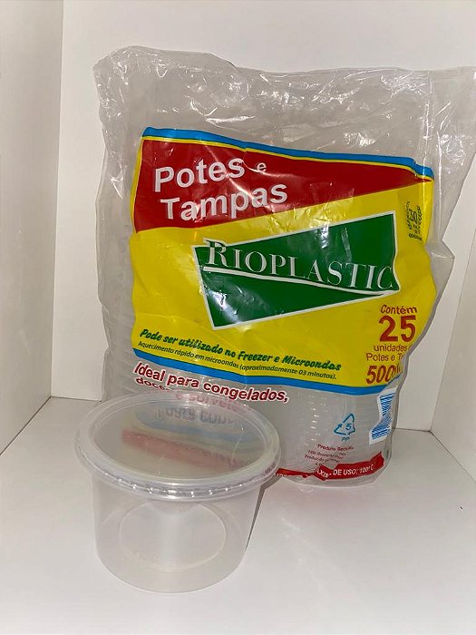 KIT 500ML POTE/TAMPA C/25 UND