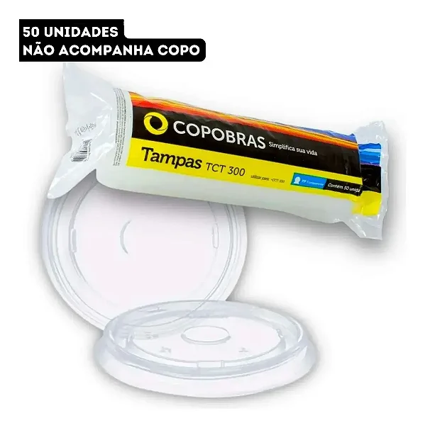 TAMPA 300ML PP TRANSP C/50 TCT 300