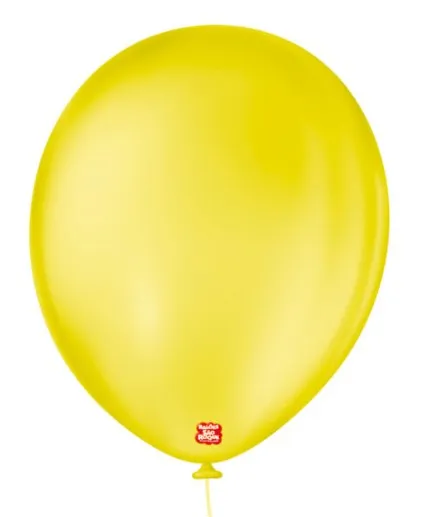 BALAO LISO 11 REDONDO AMARELO CITRINO C/25 UNIDADES