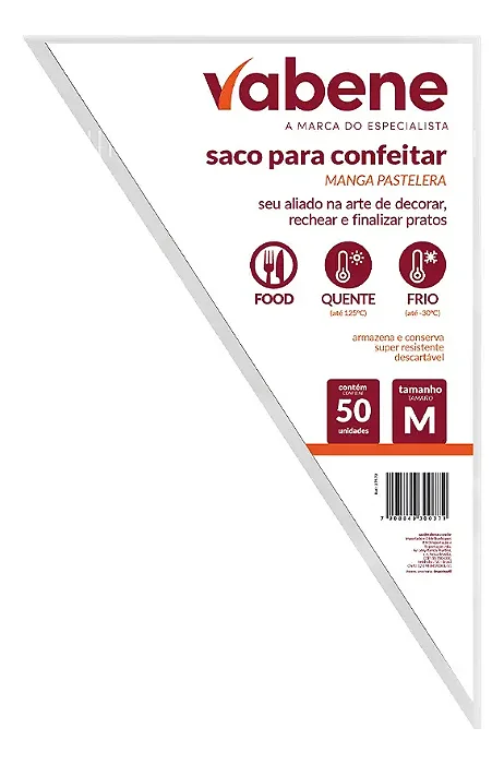 SACO DE CONFEITEIRO M 34X22CM C/50 UND