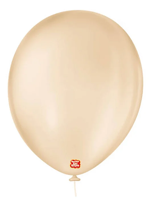 BALAO LISO 16 REDONDO BEGE C/10 UND