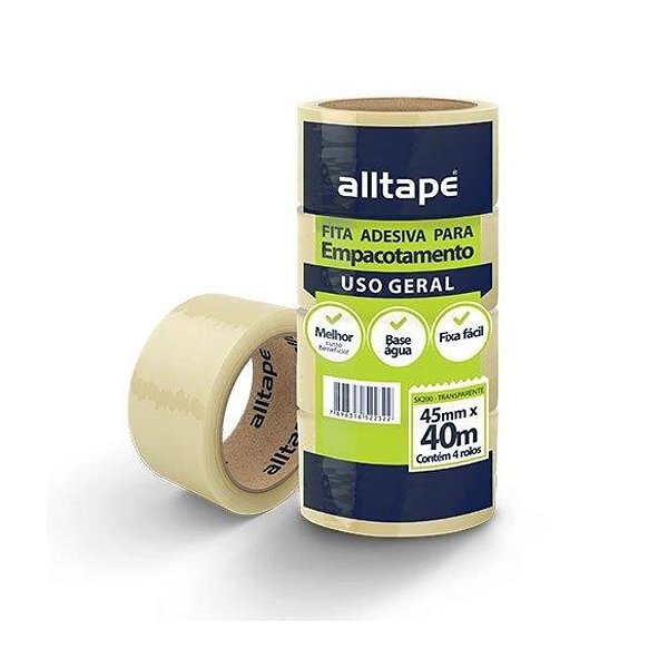 FITA 45X45 ALLTAPE TRANSPARENTE UNIDADE