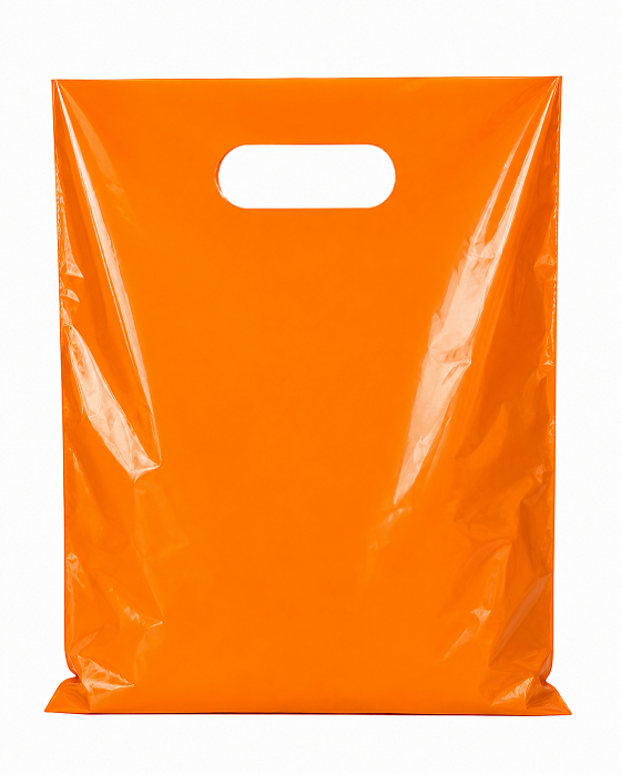 SACOLA 20X30 LARANJA ALÇA VAZADA C/50