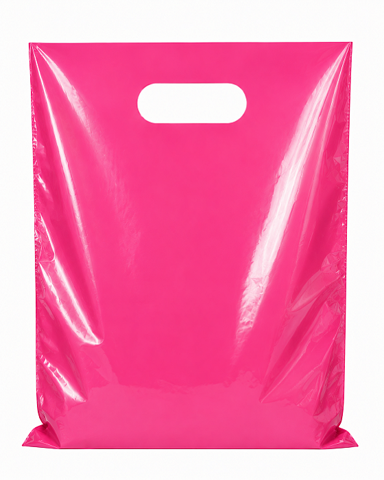 SACOLA 16X20 PINK ALÇA VAZADA C/50
