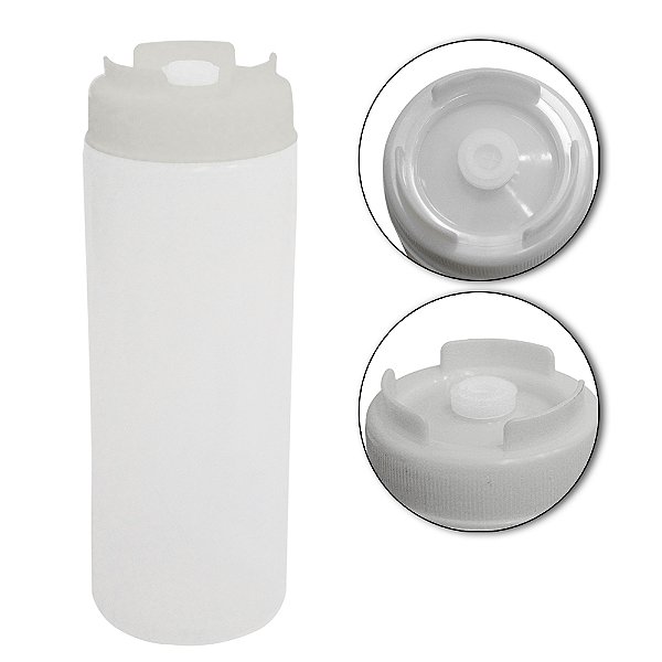 BISNAGA DOSADORA PRO TAMPA BRANCA 600ML
