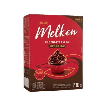 CHOCOLATE EM PO 50% CACAU MELKEN 200G