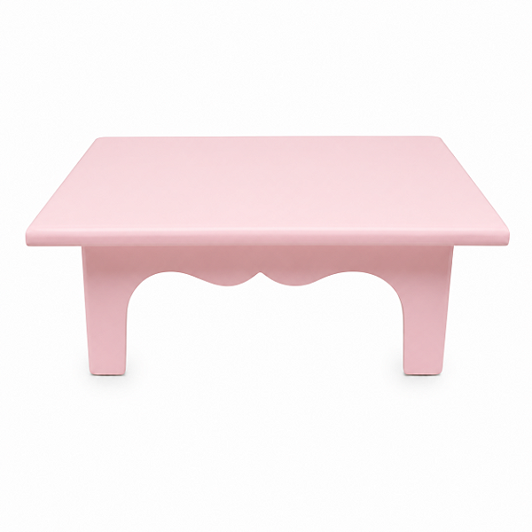MESINHA PLÁSTICA DECORATIVA 20X14 ROSA BEBE UND