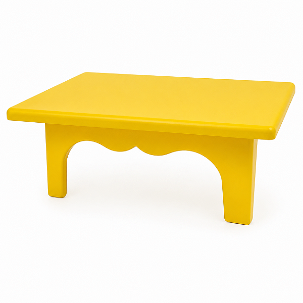 MESINHA PLÁSTICA DECORATIVA 20X14 AMARELA UND