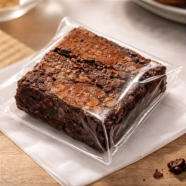 POLI TRANSPARENTE INCOLOR FOLHA PARA BROWNIE 20X20 C/100 UND
