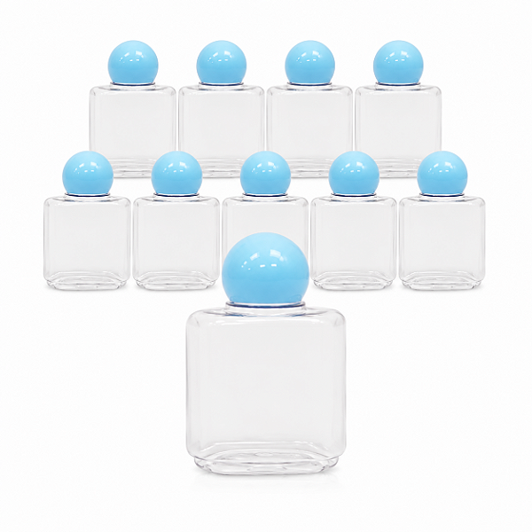 FRASCO REPARADOR COM TAMPA REDONDA AZUL BEBE 35ML C/10 UND
