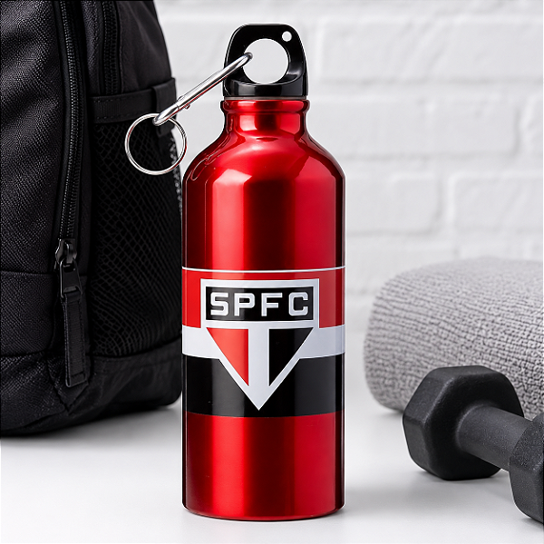 GARRAFA DE ALUMINIO 500ML TIME SAO PAULO REF QH060-2